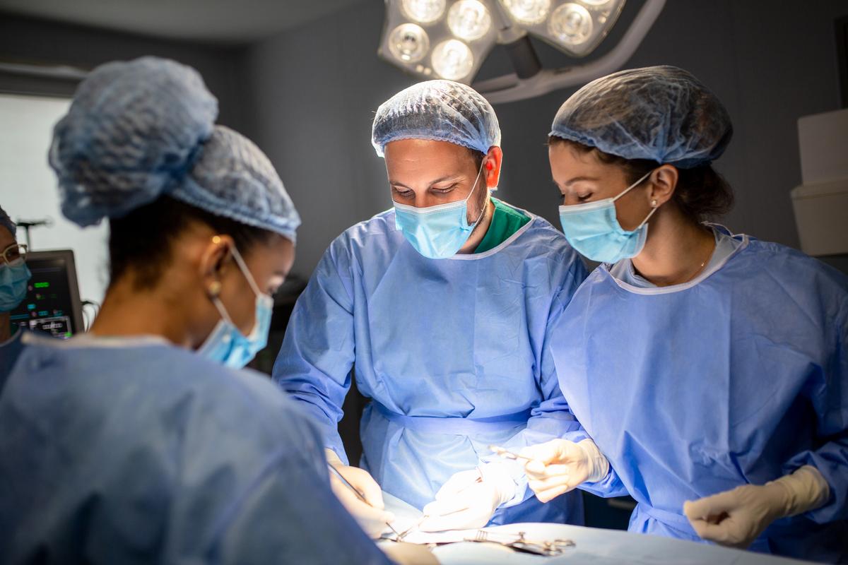 Medical professionals collaborating
